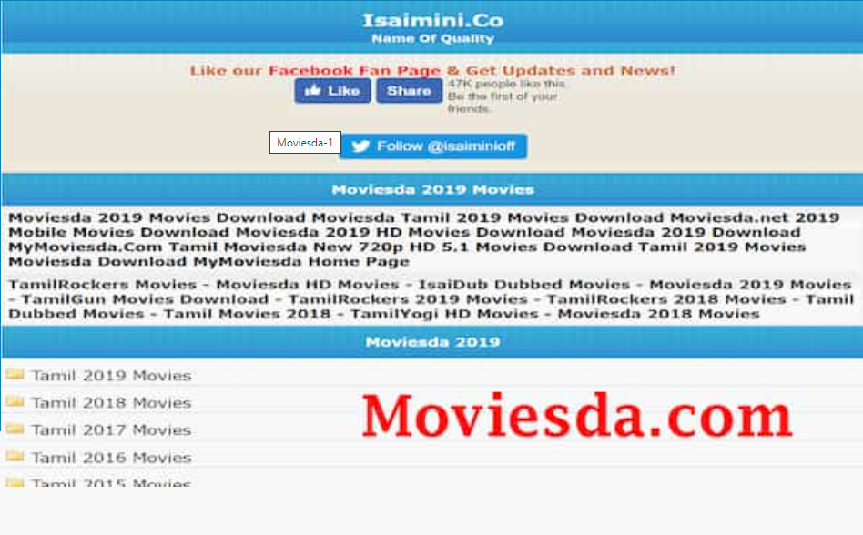 Moviesda: Online Streaming as well as Downloading Internet Site for Tamil Movies