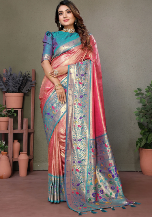 Timeless Glamour: The Royal Look of a Banarasi Saree with Black Lehenga